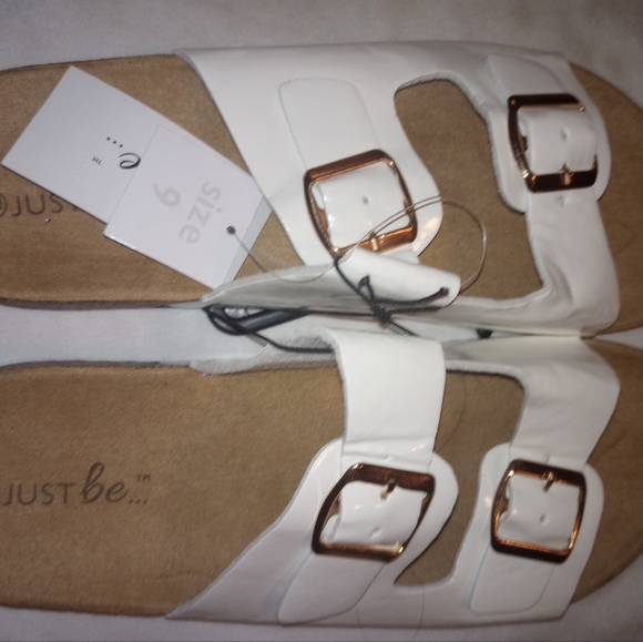 Just be silver snap on sandals size 6 - Picture 4 of 8